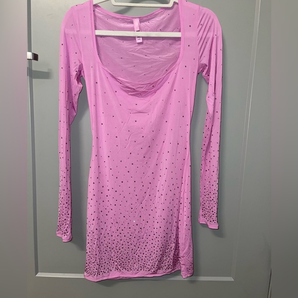 skims jelly sheer dress SKIMS x Swarovski , Onyx jelly sheer cami dress